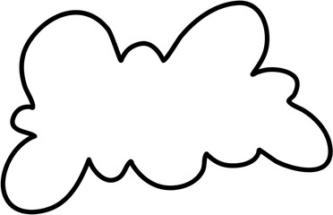 Cute Cloud Line Doodle