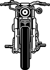 Fototapeta premium front motorcycle