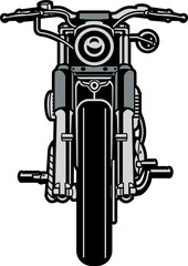 Fototapeta premium front motorcycle