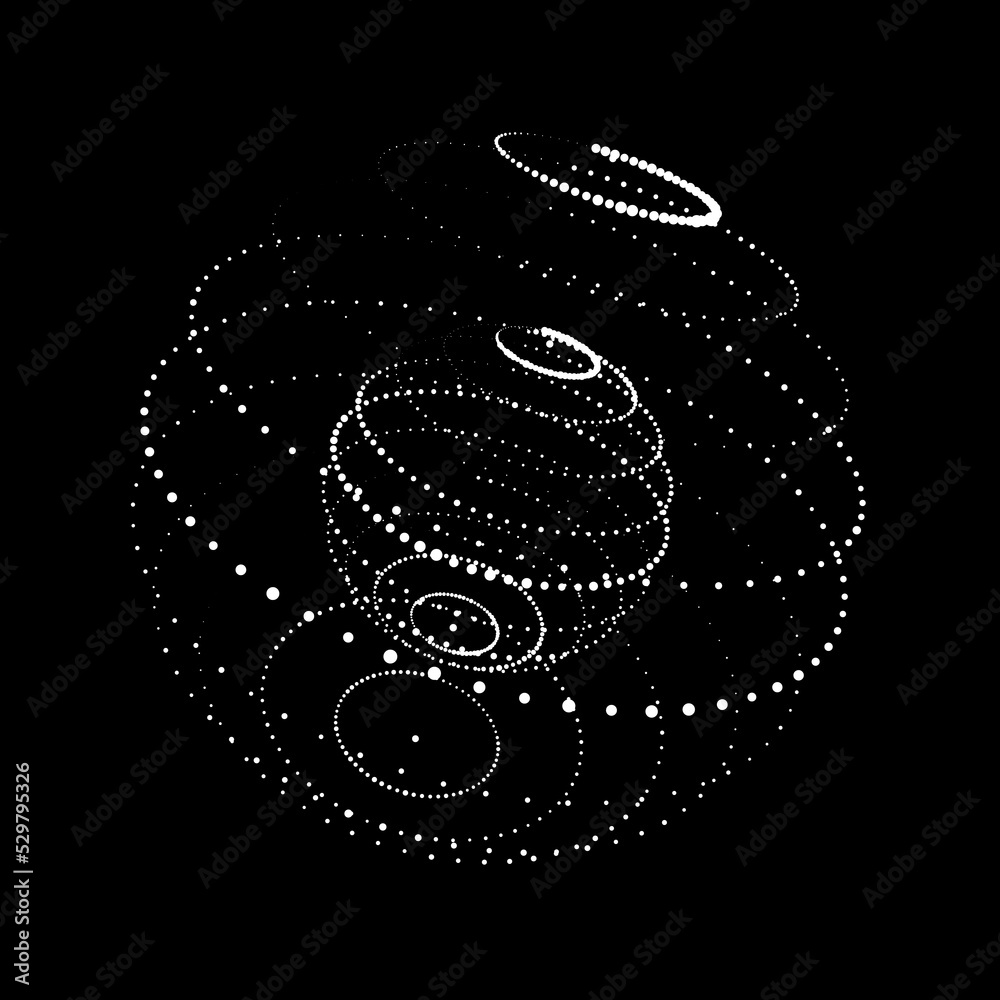 Poster vector futuristic sphere of particles and lines. network connection big data. abstract technology ba