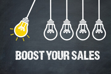 Boost Your Sales - obrazy, fototapety, plakaty