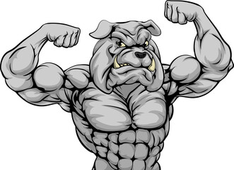 Mean Bulldog Sports Mascot