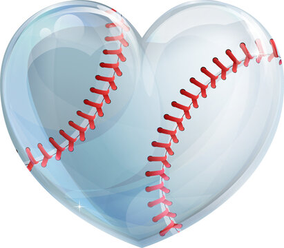 Heart Shaped Baseball