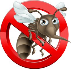 No Mosquito sign - obrazy, fototapety, plakaty