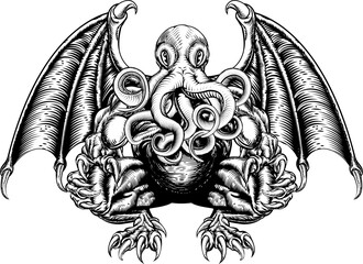 Cthulhu Monster Illustration