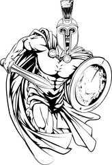 Spartan man running