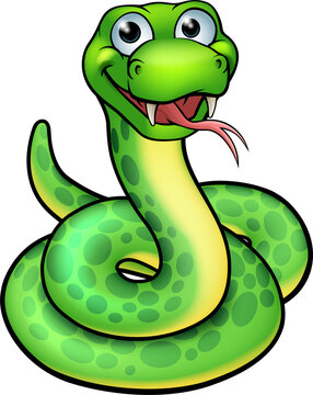 Snake Cartoon Character