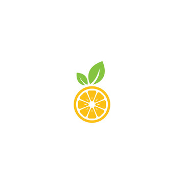 Vector orange logo in a modern flat style. Vector Design.