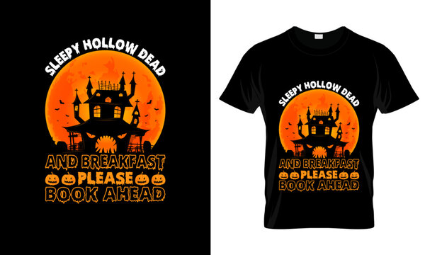 Sleepy Hollow Dead And Halloween T Shirt Design