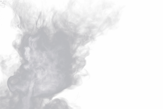 smoke isolated background