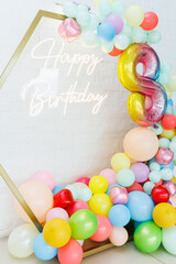 Registration of a photo zone for a children's party