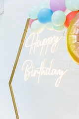 Registration of a photo zone for a children's party