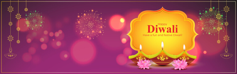 Vector illustration for Happy Diwali greeting