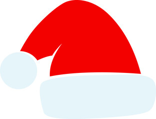 Santa Claus hat isolated, illustration