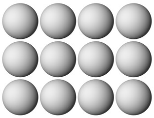 3d render of a render of a symbol made from many spheres