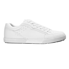 Mockup of the exterior side of a generic white sneakers
