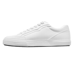 Mockup the interior side of a generic white sneakers