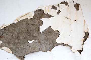 Old wall with peeling paint, texture