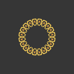mandala design with abstract shape