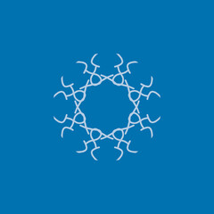 mandala design with abstract shape