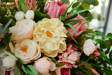 Beautiful bouquet of flowers for the background