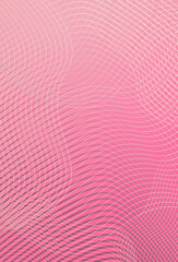 Minimal geometric background. Dynamic composition with pink lines.