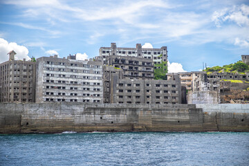Fototapeta premium 長崎県 軍艦島（端島）の風景 
