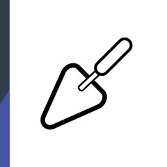 shpakel, web icon, isolated icon on white background, construction, repair, construction tools