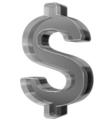 Fototapeta premium Number Glass 3D Render