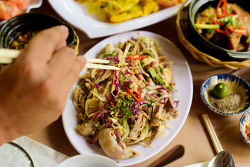 Vietnamese duck and cabbage salad
