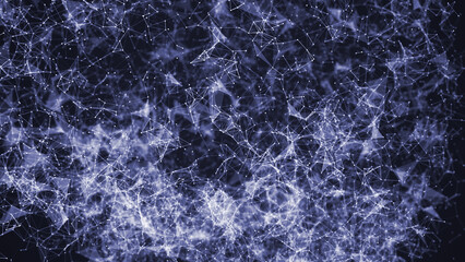 Plexus digital communication and technology network concept 3D illustration