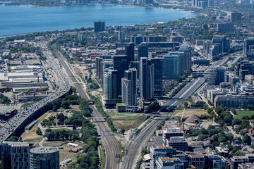 Fototapeta na wymiar Aerial view at Toronto