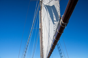 Obraz premium Classic sailing vessel detail