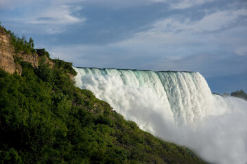 Niagara falls at sunset