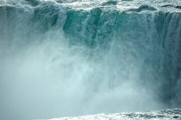 Powerfull falls from the water