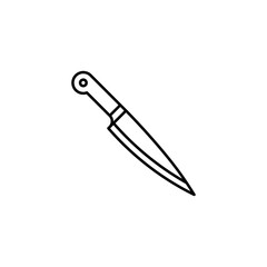 Obraz premium Knife line art icon design template vector illustration