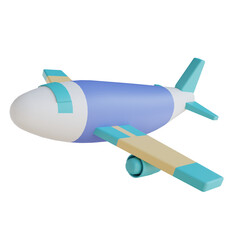 3D illustration aircraft