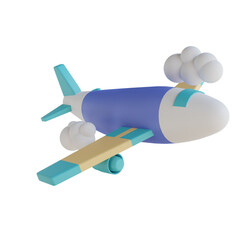 3D illustration aircraft