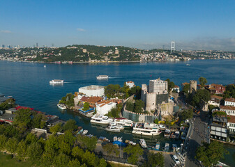 Fototapeta na wymiar Kucuksu Palace Drone Photo, Uskudar Istanbul, Turkey