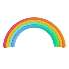 3D illustration rainbow