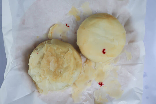 Chinese bun, mooncake or Singapore bun or teochew or teochew mooncake or Singaporean Buns