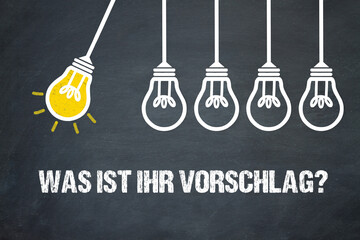 Fototapeta premium Was ist Ihr Vorschlag?