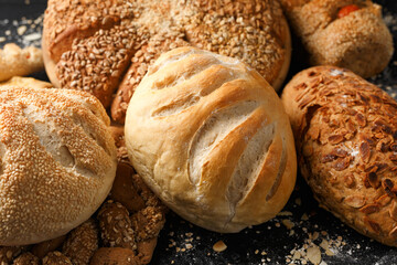Fresh Homemade different types of fresh bread