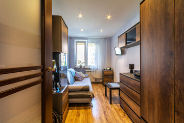 Obraz premium A small furnished apartment for rent.
