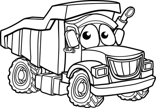 Cartoon Character Dump Truck