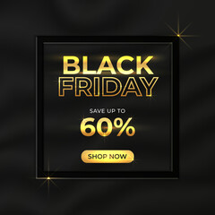 Black Friday promotion horizontal banner