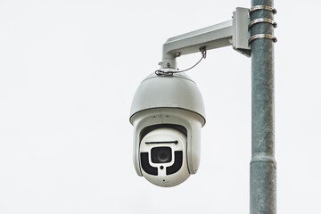 High definition security camera with a 360 degree angle view to monitor traffic activity