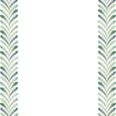 Green botanical background.