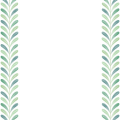 Green botanical background.