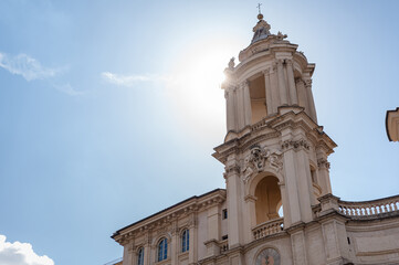 Sant'Agnese in Agone (Sant'Agnese in Piazza Navona) is a 17th-century Baroque church in Rome, Italy. It faces onto the Piazza Navona